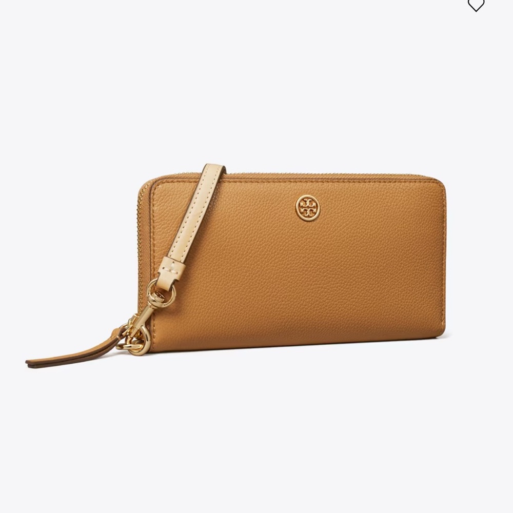 Tory Burch Tan Leather Clutch Wristlet